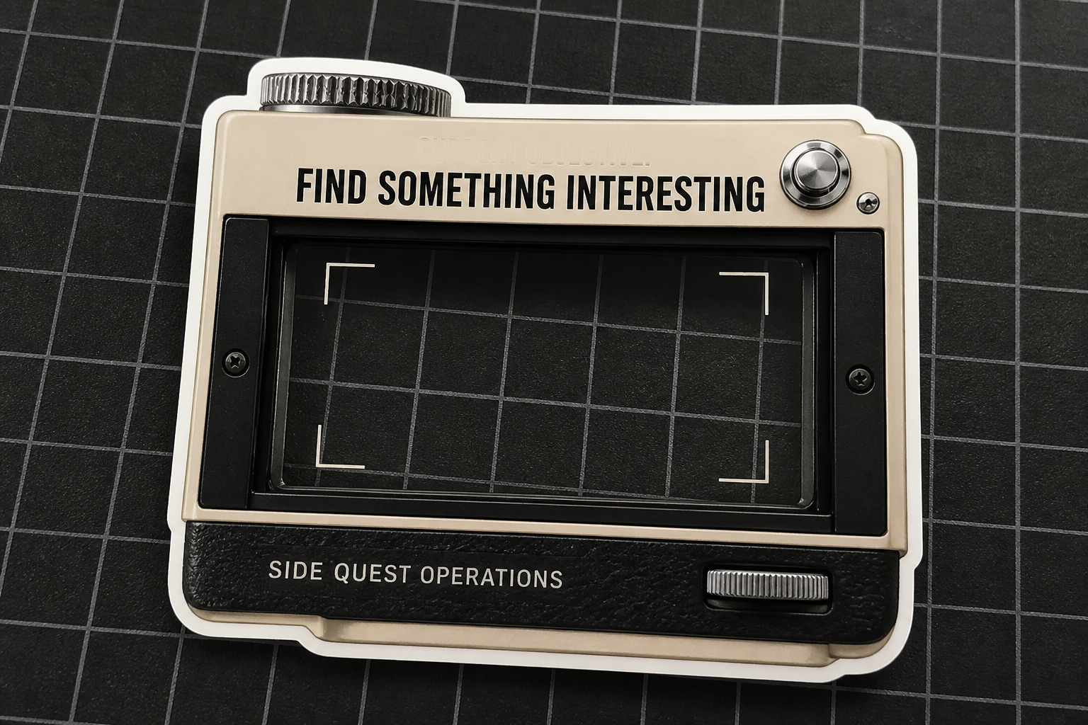 Find Something Interesting sticker design