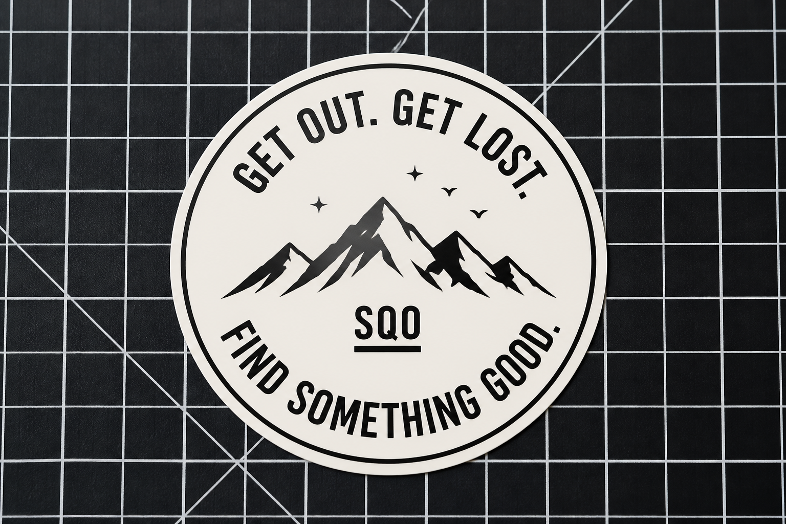 Get Out Get Lost sticker design